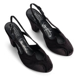 Kathryn Vintage Slingbacks (Dark Shadow)