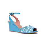 Judy 1940s Wedges (Blue/Ivory)